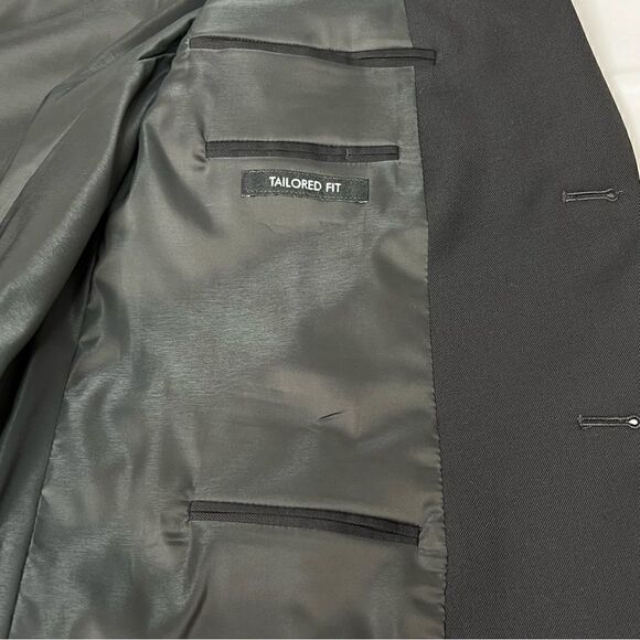 Jos A Bank black Chelsea traveler wool blazer size 48 regular - Picture 9 of 11